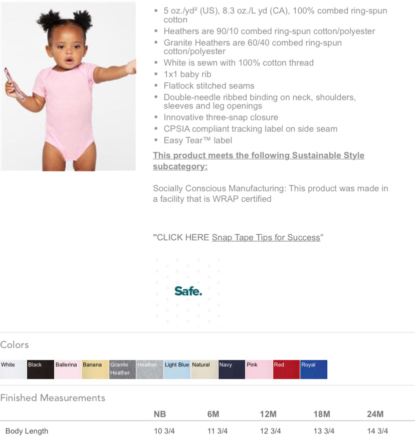 Custom Onesies - Petals & Thread