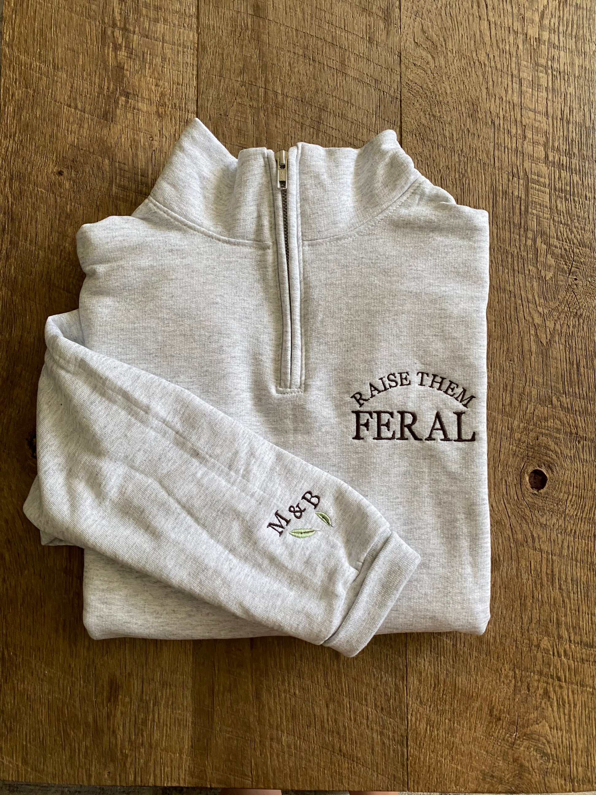 FERAL 1/4 ZIP - Petals & Thread