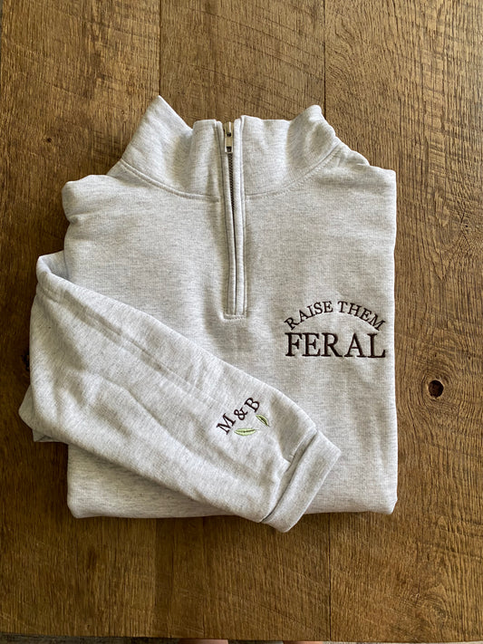 FERAL 1/4 ZIP - Petals & Thread