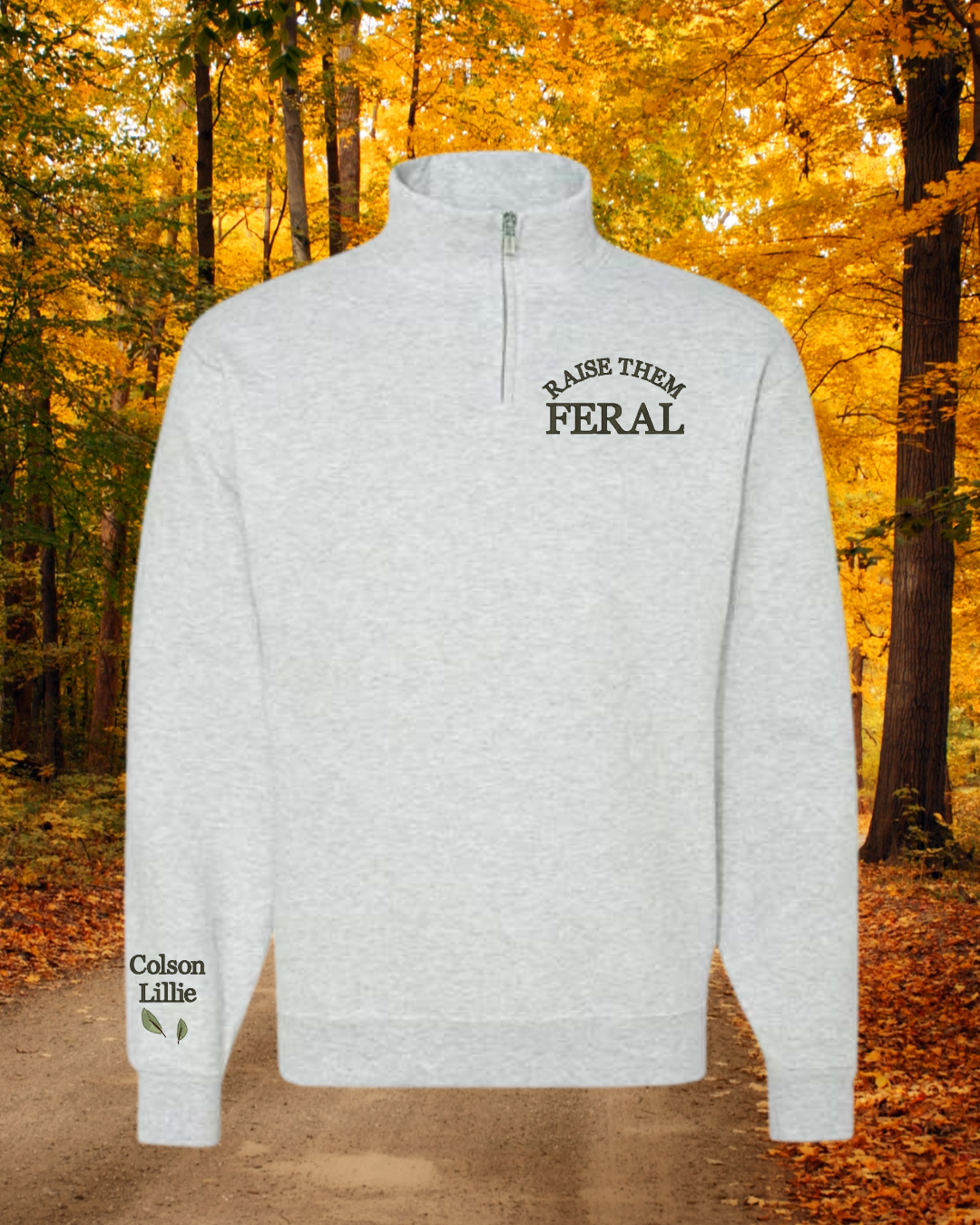 FERAL 1/4 ZIP - Petals & Thread