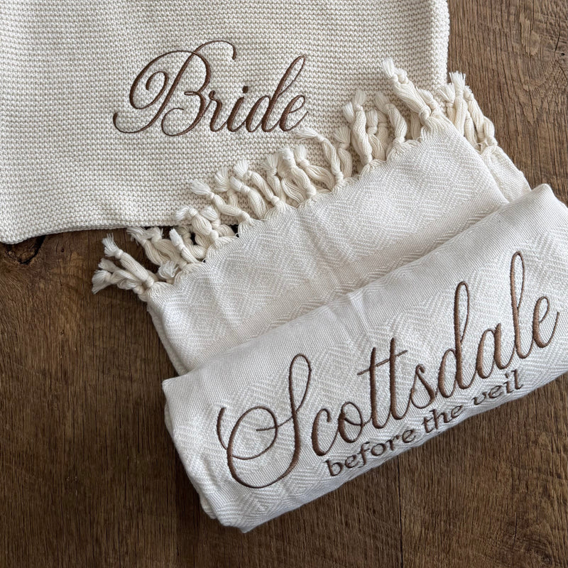 BACHELORETTE TOWELS - Petals & Thread