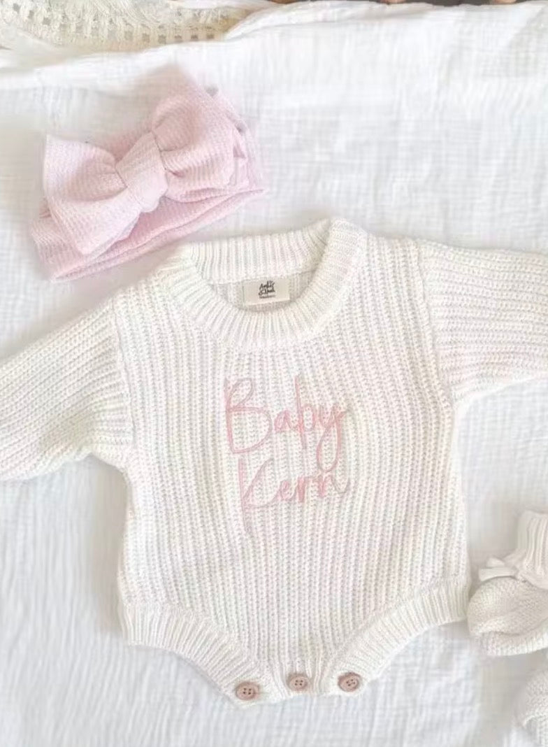 BABY KNIT ONESIES - Petals & Thread