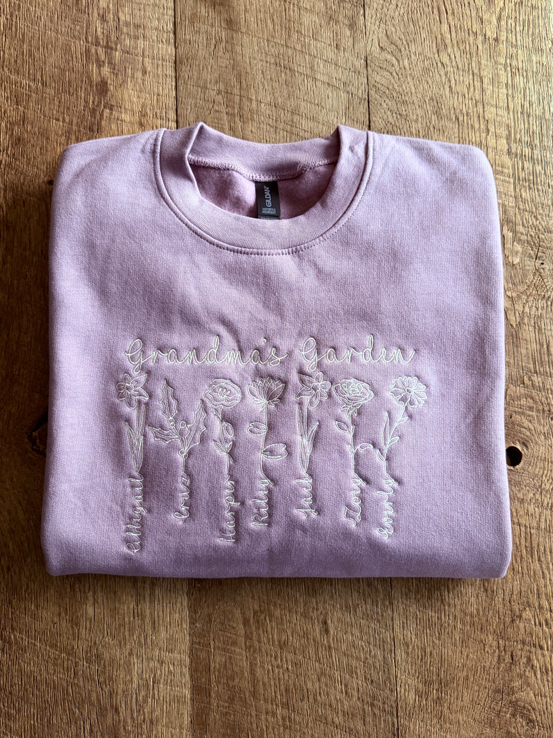 GARDEN BIRTH FLOWER - Petals & Thread