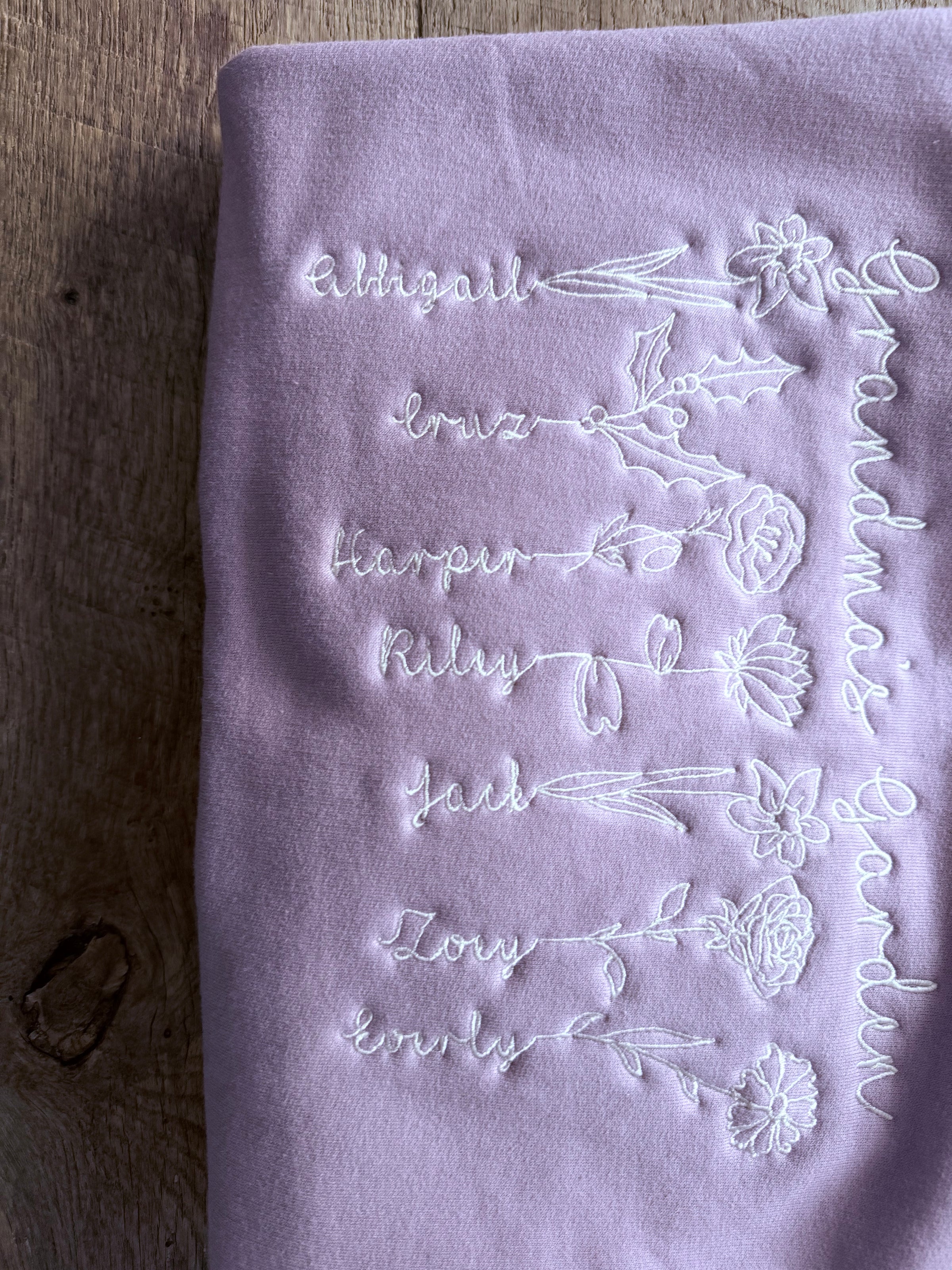 GARDEN BIRTH FLOWER - Petals & Thread