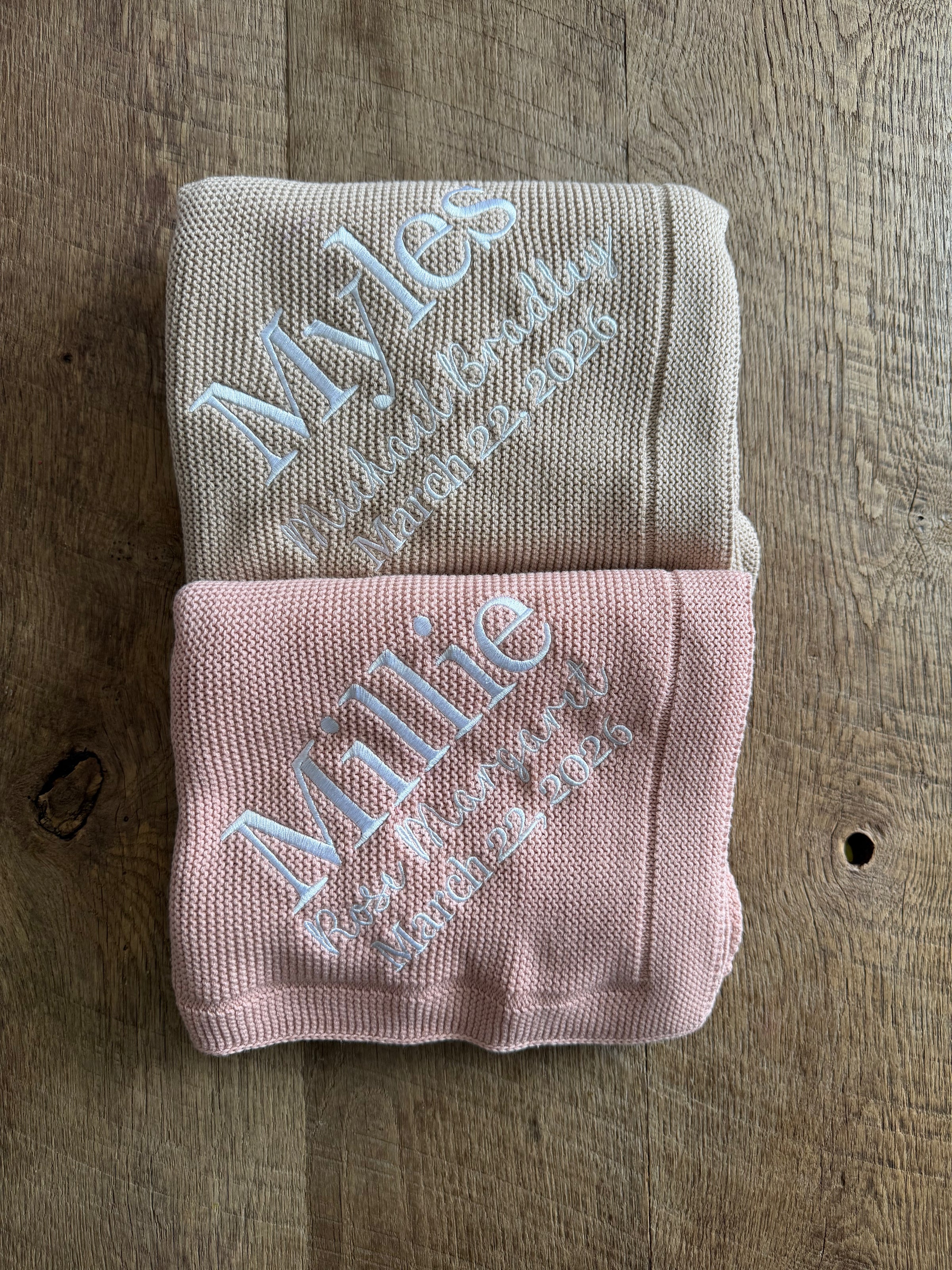 BABY KNIT BLANKETS - Petals & Thread