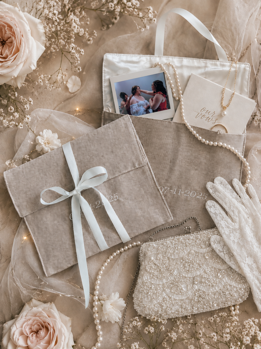 Wedding Keepsake - Petals & Thread