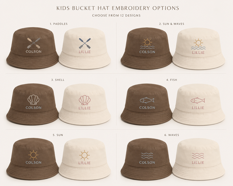 Kids Bucket Hats - Petals & Thread