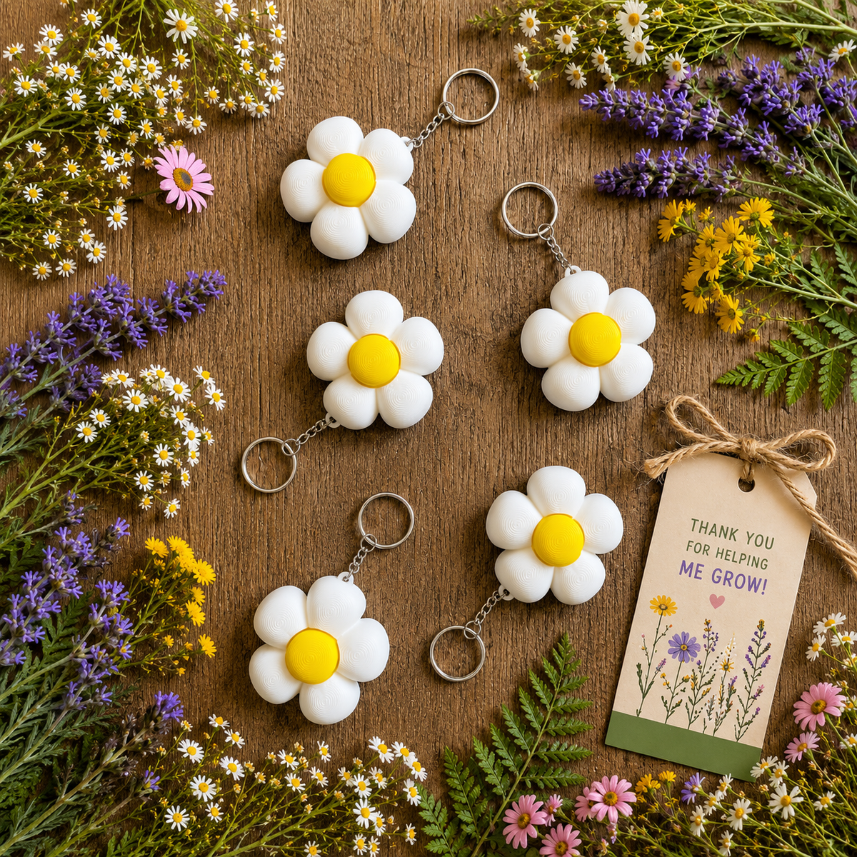 DAISY CLICKER KEYCHAINS