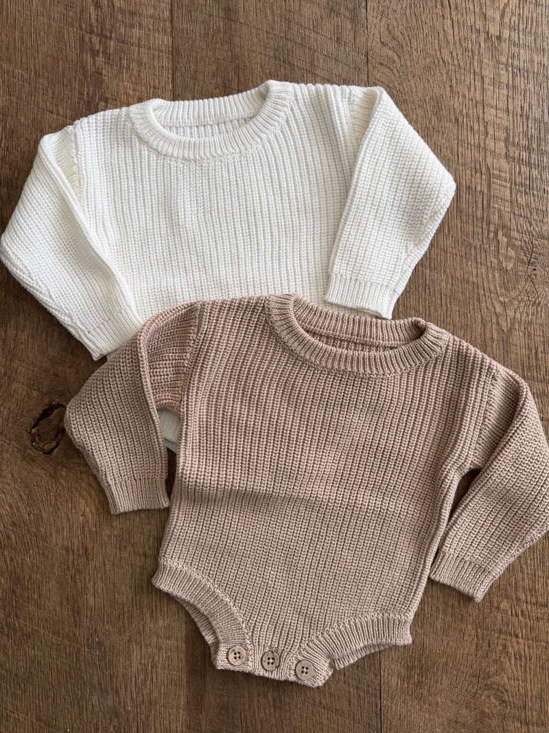 BABY KNIT ROMPER - Petals & Thread