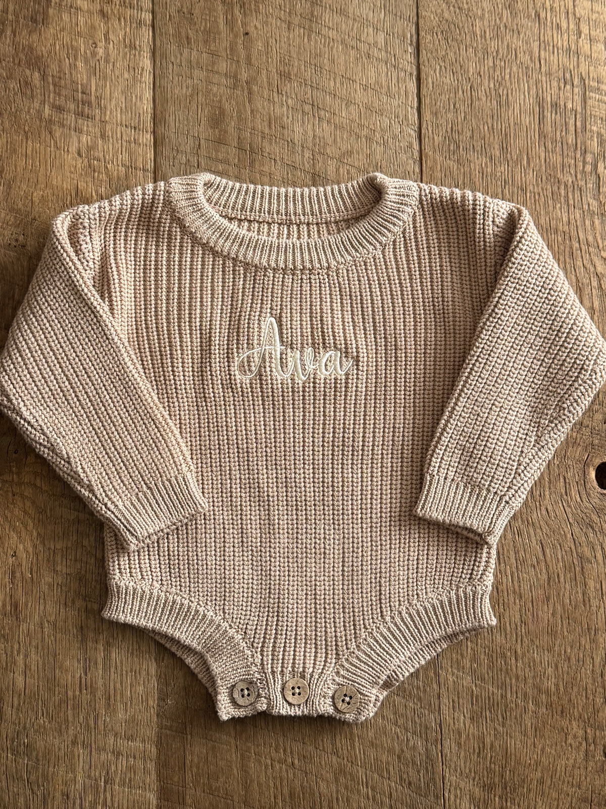 BABY KNIT ROMPER - Petals & Thread
