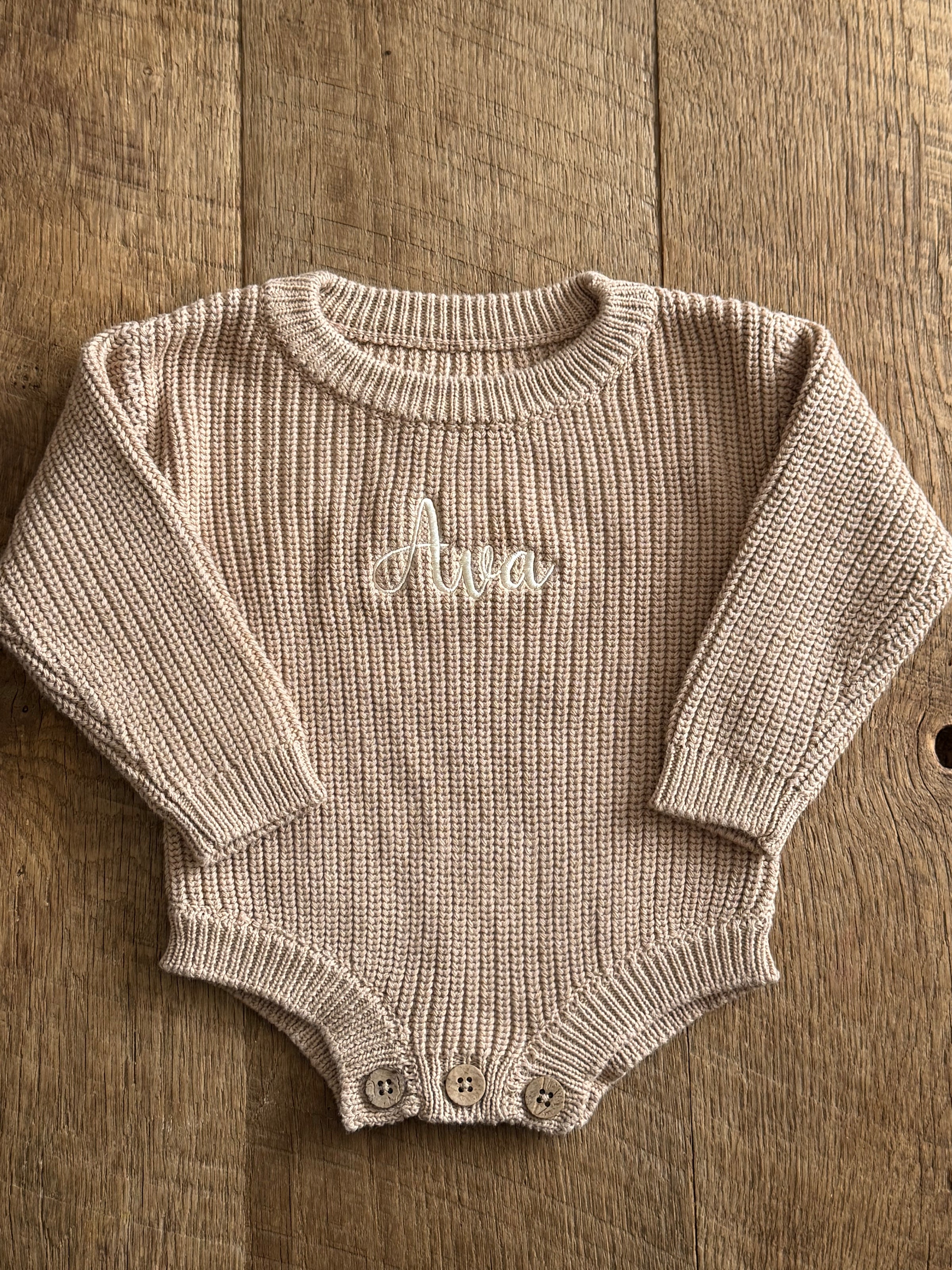 BABY KNIT ROMPER - Petals & Thread