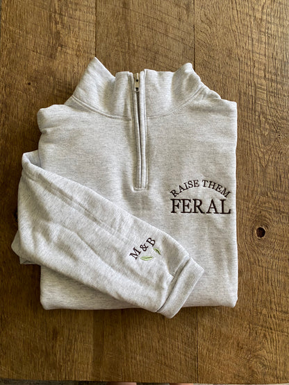 FERAL 1/4 ZIP - Petals & Thread
